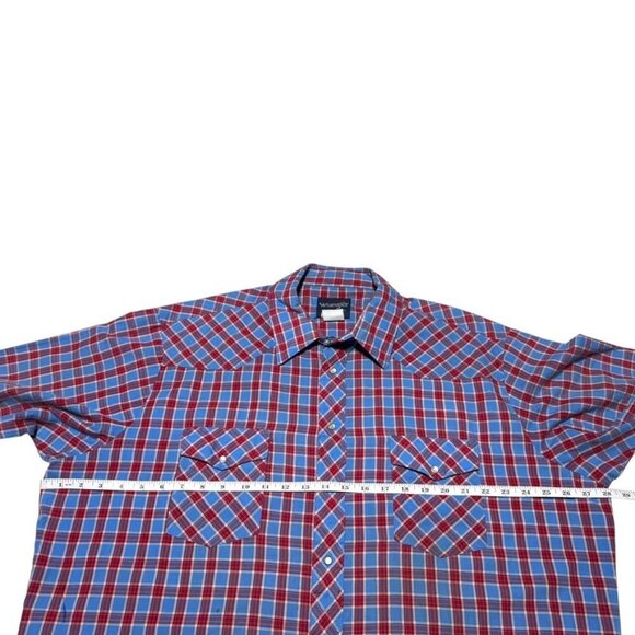 Wrangler Western Button Front Short Sleeve Shirt Multicolor Size 2x - Picture 4 of 7